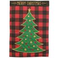 Recinto 13 x 18 in. Tree Merry Christmas Double Applique Garden Flag RE3458724